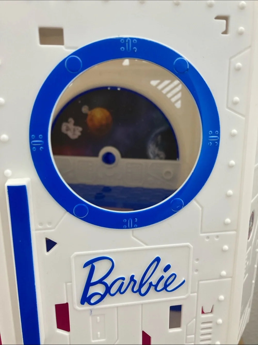 SALE! 50% Off Barbie Pink, White & Blue Space Command Playset 16” Tall